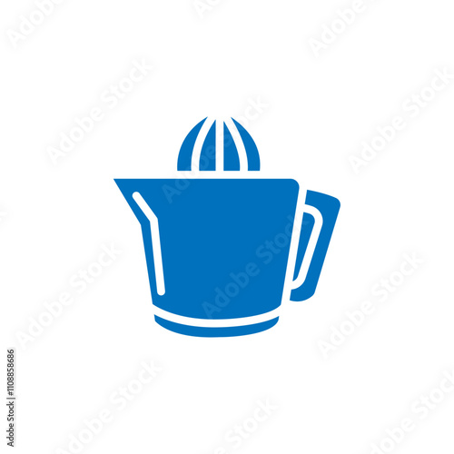 Juicer squeezer icon Thin line illustration set
