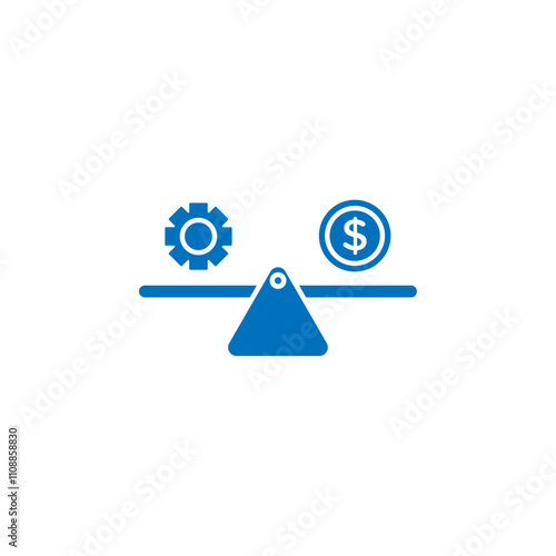 Leverage icon Thin line illustration set