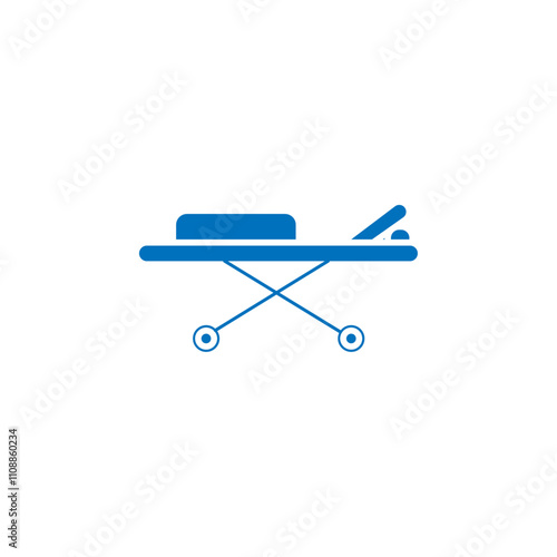 Stretcher icon Thin line illustration set