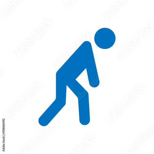 Tired icon Thin line illustration set