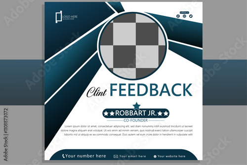 Modern client testimonial design ,Modern client feedback design 