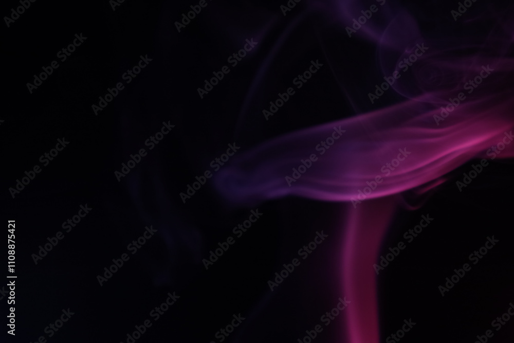 Obraz premium Navy blue coloured fog, bright lines, vibrant smoke on the dark background, colourful abstract, blue fog, fantastic surface shapes