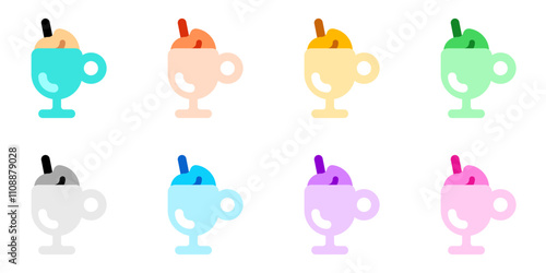 Editable frappe vector icon. Cafe, coffee shop, restaurant, drink, beverages. Part of a big icon set family. Perfect for web and app interfaces, presentations, infographics, etc