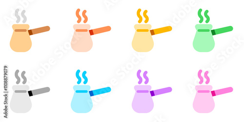 Editable ibrik, turkish coffee pot vector icon. Cafe, coffee shop, restaurant, drink, beverages. Part of a big icon set family. Perfect for web and app interfaces, presentations, infographics, etc