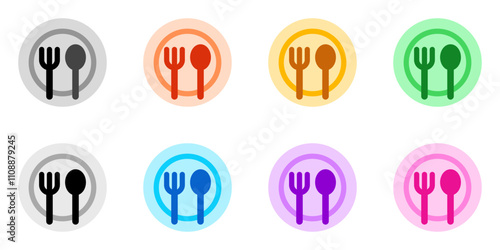 Editable meals, plate, fork, spoon vector icon. Food, restaurant. Part of a big icon set family. Perfect for web and app interfaces, presentations, infographics, etc
