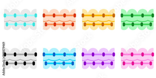 Editable dental braces vector icon. Dentistry, healthcare, medical. Part of a big icon set family. Perfect for web and app interfaces, presentations, infographics, etc