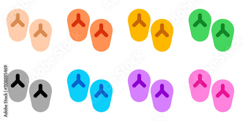 Editable flip-flop vector icon. Part of a big icon set family. Perfect for web and app interfaces, presentations, infographics, etc