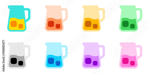 Editable lemonade jug, juice carafe vector icon. Part of a big icon set family. Perfect for web and app interfaces, presentations, infographics, etc