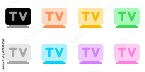 Editable tv vector icon. Part of a big icon set family. Perfect for web and app interfaces, presentations, infographics, etc