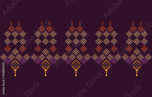 fabric pattern flower bouquet