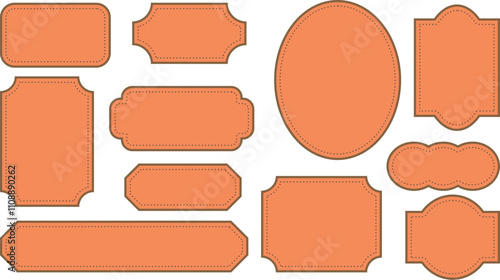 フレームセット。オレンジ色の塗り。