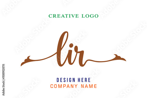 LIR  lettering logo is simple, easy to understand and authoritative