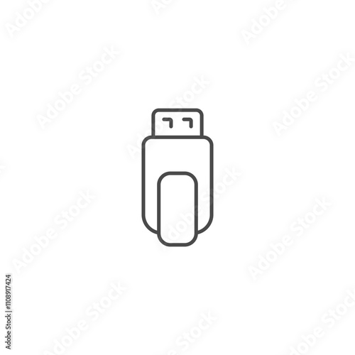 Flash disk icon template vector illustration