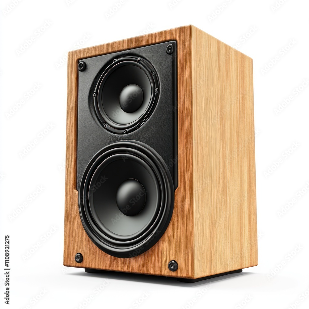 music speaker Isolated on White Background Generative AI music speaker Isolated on White Background Generative AI