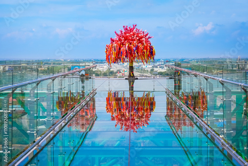 Skywalk Wat Doi Ti, Lamphun Province, Thailand