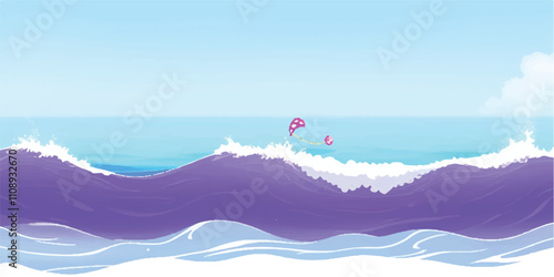 Transparent abstract purple and white abstract water color ocean wave texture background. Banner Graphic Resource as background for ocean wave and water wave abstract graphics
