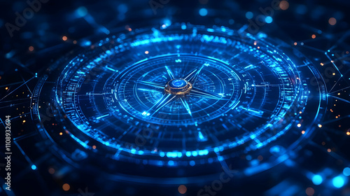 Wallpaper Mural Digital Compass: Guiding Navigation in Virtual Worlds Torontodigital.ca