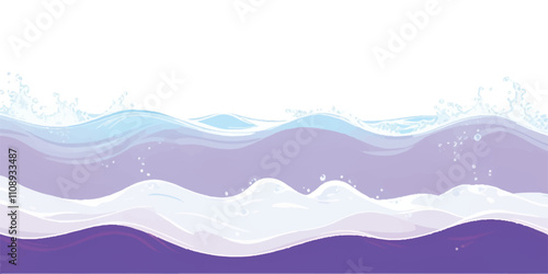 Transparent abstract purple and white abstract water color ocean wave texture background. Banner Graphic Resource as background for ocean wave and water wave abstract graphics
