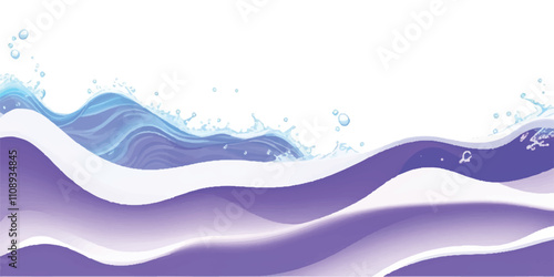 Transparent abstract purple and white abstract water color ocean wave texture background. Banner Graphic Resource as background for ocean wave and water wave abstract graphics
