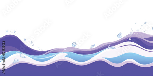Transparent abstract purple and white abstract water color ocean wave texture background. Banner Graphic Resource as background for ocean wave and water wave abstract graphics
