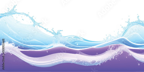 Transparent abstract purple and white abstract water color ocean wave texture background. Banner Graphic Resource as background for ocean wave and water wave abstract graphics
