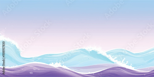Transparent abstract purple and white abstract water color ocean wave texture background. Banner Graphic Resource as background for ocean wave and water wave abstract graphics
