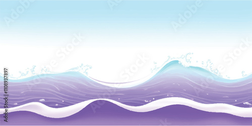 Transparent abstract purple and white abstract water color ocean wave texture background. Banner Graphic Resource as background for ocean wave and water wave abstract graphics
