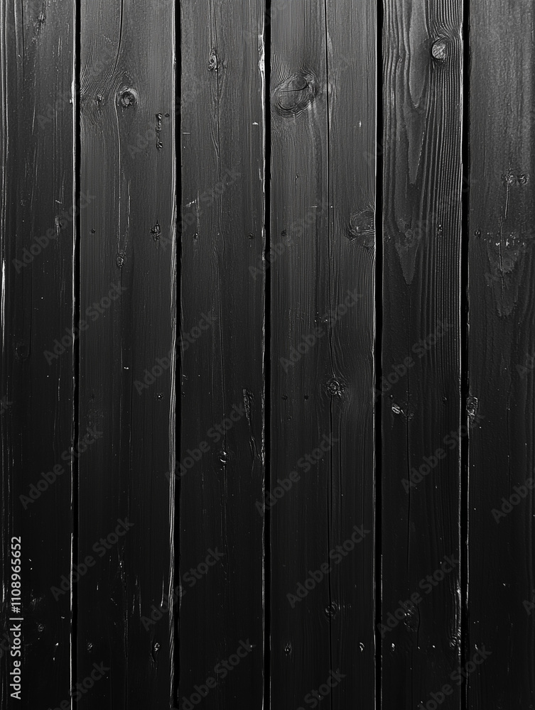 Obraz premium Polished ebony wood texture, deep black with rich wood grain, close-up shot