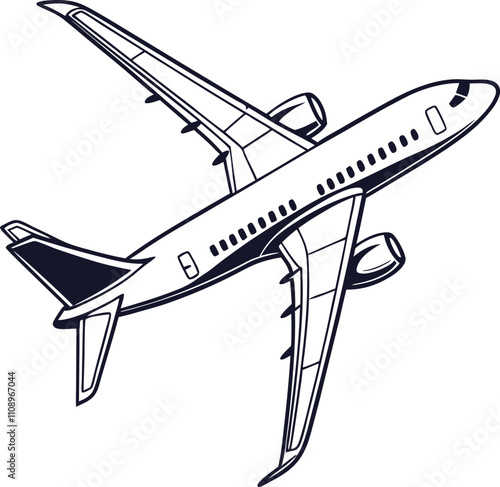 illustration of airplane