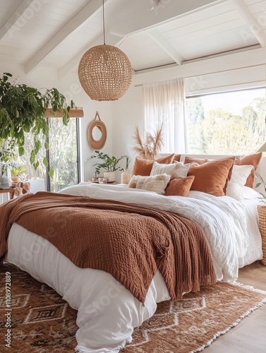 Y2K aesthetic inspired farmhouse, soft pastels, dreamy, orange, white, brown color scheme  photo