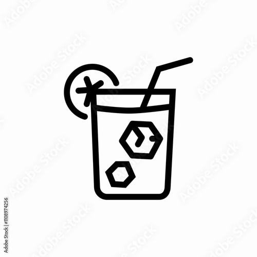 cold drink icon sign vector