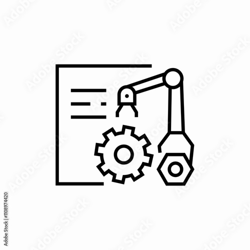 construction documents icon sign vector