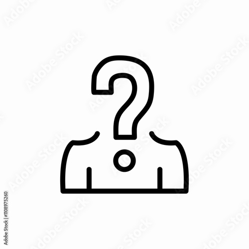 guess person wanted icon sign vector