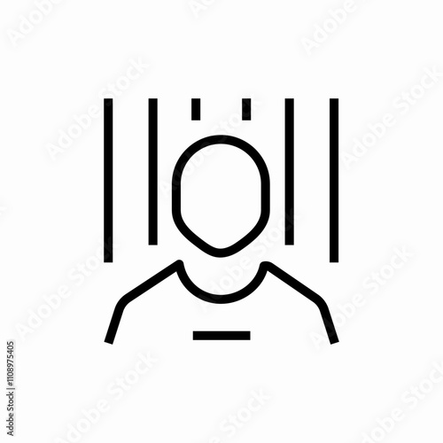 jail arrest prison icon sign vector