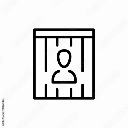 jail prisoner icon sign vector
