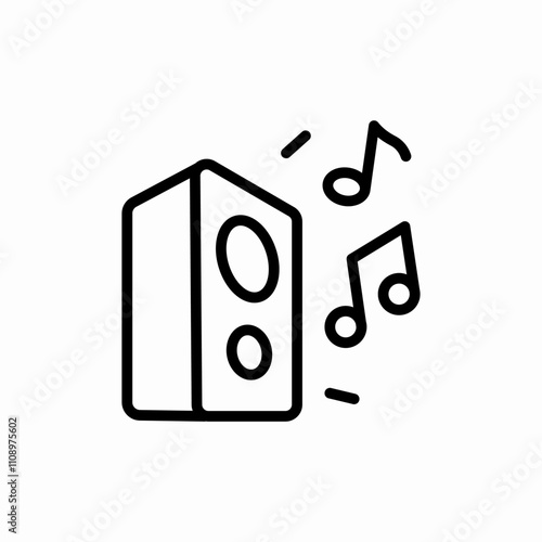 loudspeakers music icon sign vector
