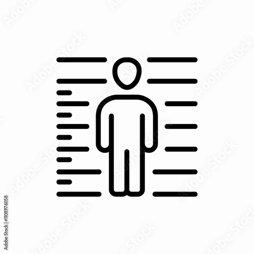 suspected prisoner icon sign vector
