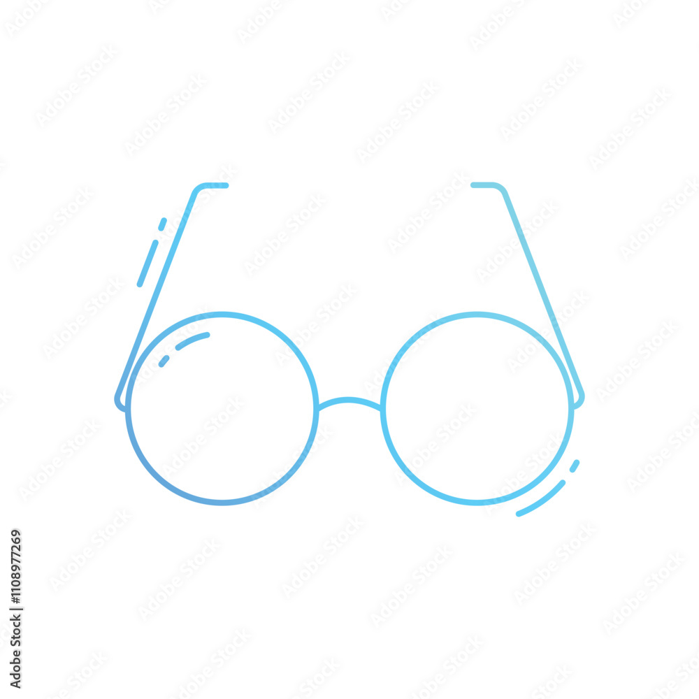 Glasses vector icon Glasses vector icon