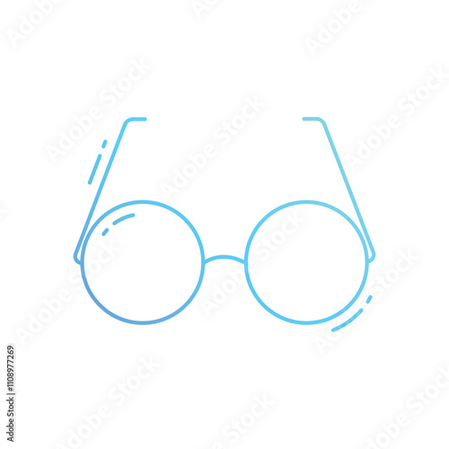 Glasses vector icon