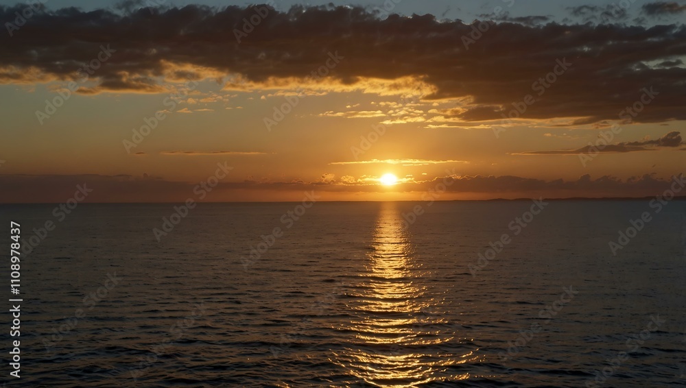 Fototapeta premium Sunrise on the horizon.