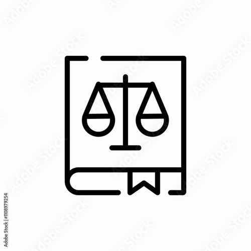 law book icon sign vector