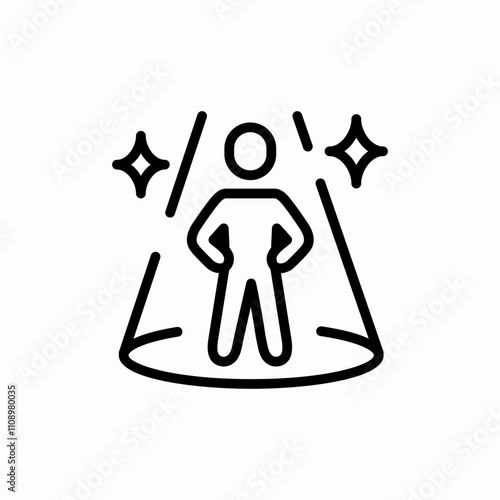 performance stage softlight icon sign vector