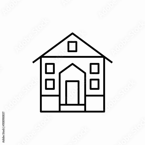 real estate property icon sign vector