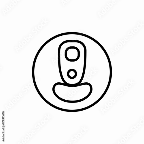 soda can top view icon sign vector
