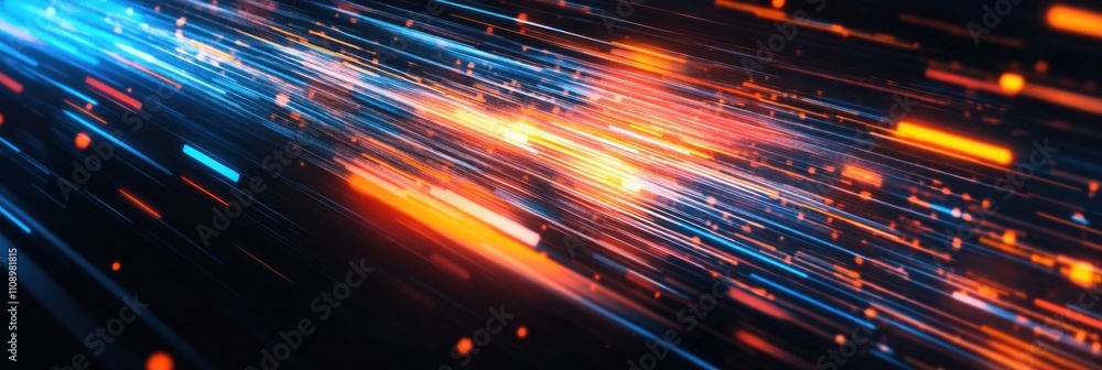 Abstract Digital Speed and Light Trails Abstract Digital Speed and Light Trails