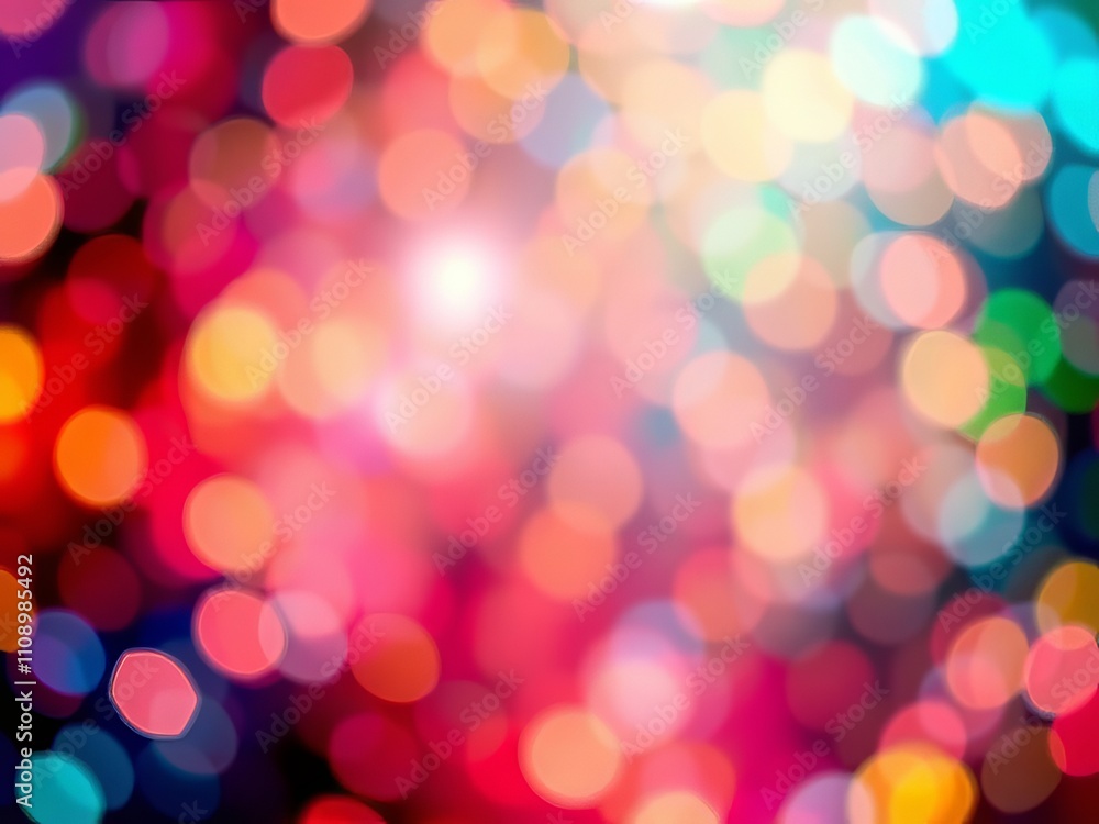 Fototapeta premium Whimsical swirl bokeh, AI-created photo backdrop.