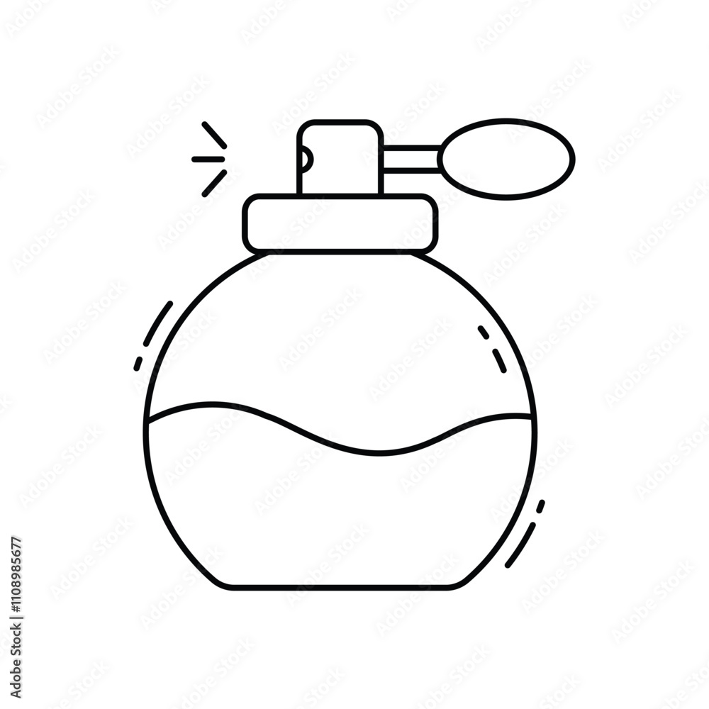 Obraz premium Perfume vector icon