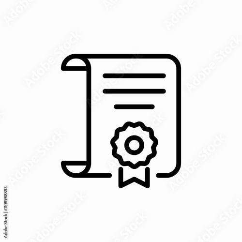 certificate award icon sign vector