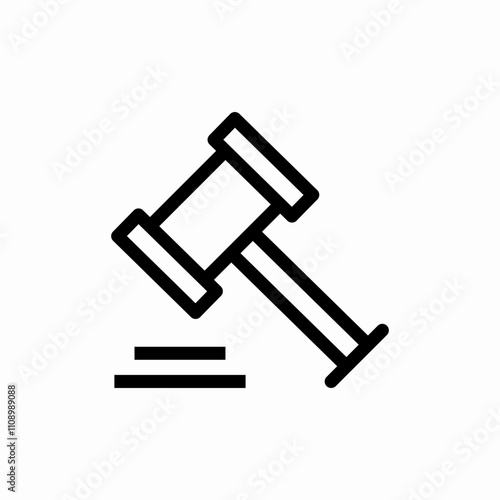 court hammer icon sign vector