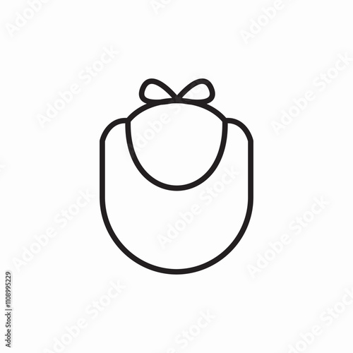 baby bib icon sign vector